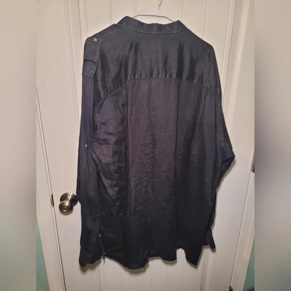 Paul Fredrick 100% linen long sleeve button down size XXLT